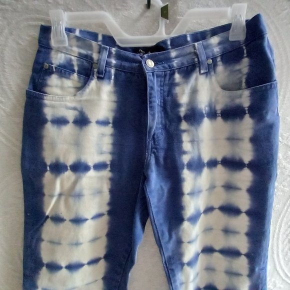 No Boundaries Tie Dye Cropped Pants Size 11 (T-325) - Picture 2 of 5